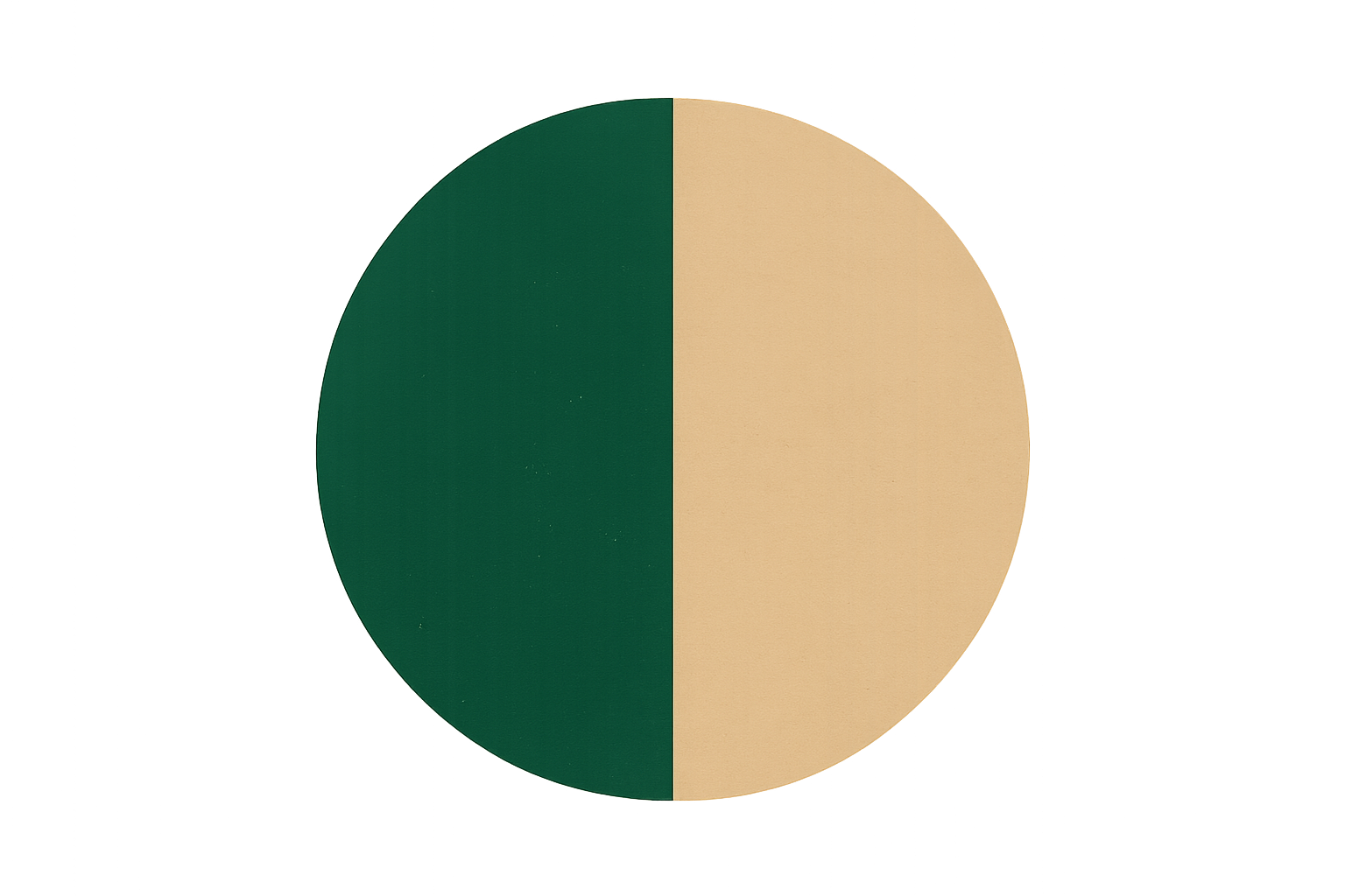 FAIT UNE PASTILLE BICOLORE VERT ET BEIGE